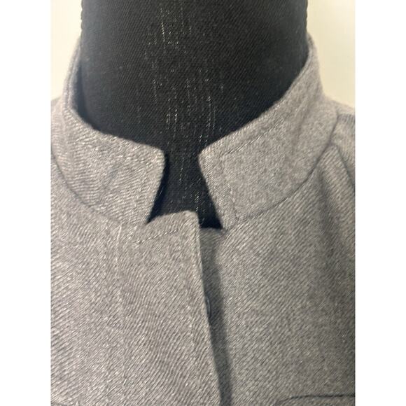 Banana Republic Women’s Military Style Gray Fitted Jacket Size 0P - Picture 13 of 16